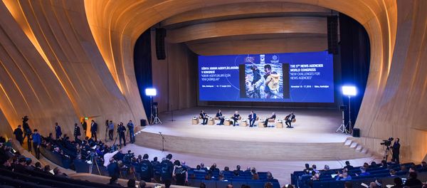 Второй день V Всемирного конгресса новостных агентств в Баку - Sputnik Азербайджан