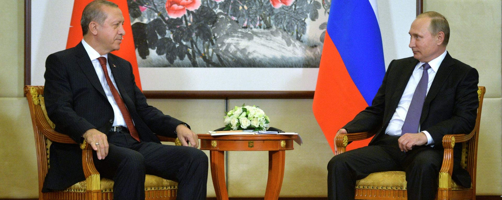 Президент РФ Владимир Путин и президент Турции Реджеп Тайип Эрдоган, фото из архива - Sputnik Азербайджан, 1920, 16.05.2023