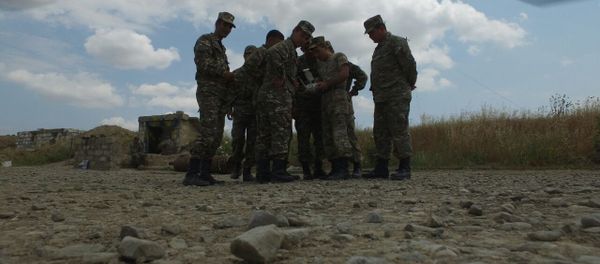Одна из фотографий, сделанная сбитым беспилотным аппаратом, принадлежащим ВС Армении - Sputnik Азербайджан