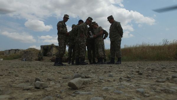 Одна из фотографий, сделанная сбитым беспилотным аппаратом, принадлежащим ВС Армении - Sputnik Азербайджан