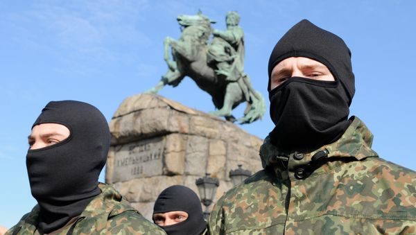 Военнослужащие полка Азов, фото из архива - Sputnik Азербайджан