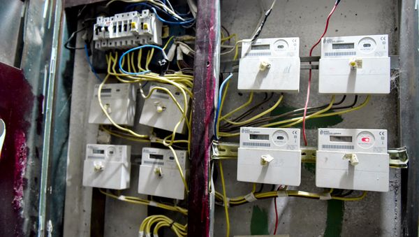 Электрические счетчики, фото из архива - Sputnik Азербайджан