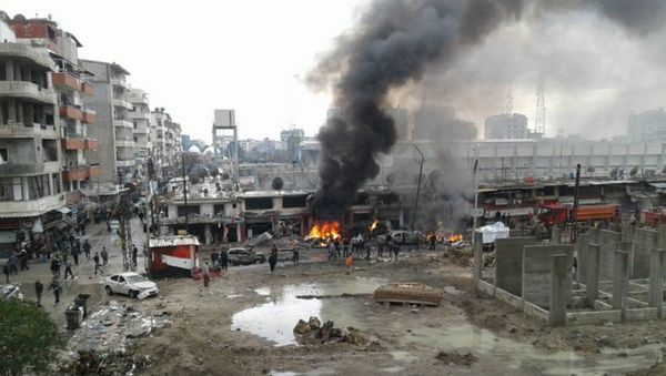 У одного из стадионов в Джебеле в сирийской провинции Латакия произошел взрыв - Sputnik Азербайджан