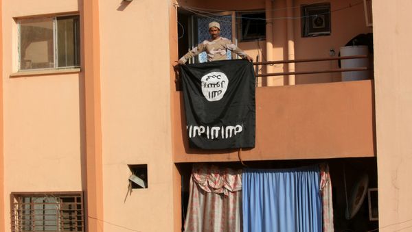 Флаг Исламского Государства в Ираке, фото из архива - Sputnik Азербайджан