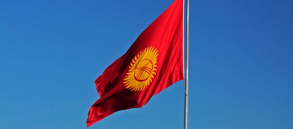 Флаг Кыргызстана, фото из архива - Sputnik Азербайджан