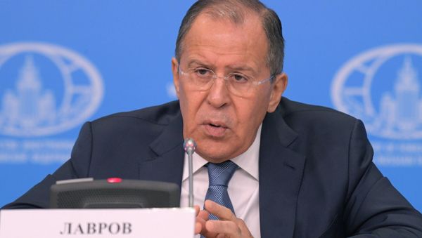 Пресс-конференция министра иностранных дел РФ С. Лаврова - Sputnik Азербайджан