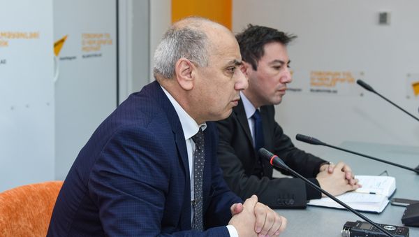 Пресс-конференция на тему Решение социальных проблем лиц, пострадавших в результате событий 20 января 1990 года  - Sputnik Азербайджан