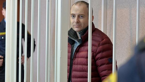 Блогер Александр Лапшин в зале суда - Sputnik Азербайджан