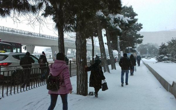 Обильный снегопад в Баку - Sputnik Азербайджан