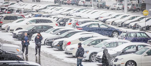 Покупатели на руставском авторынке - Sputnik Азербайджан