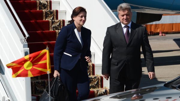 Президент Республики Македония Георге Иванов с супругой Майей Ивановой - Sputnik Азербайджан