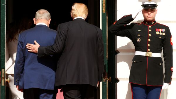Президент США Дональд Трамп и премьер-министр Израиля Биньямин Нетаньяху - Sputnik Азербайджан