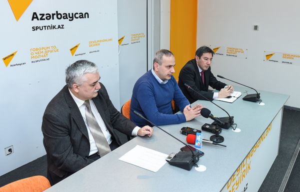 Пресс-конференция на тему Каким будет курс маната в ближайшее время - Sputnik Азербайджан