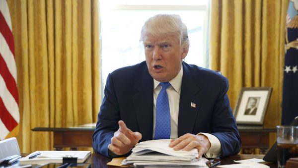 ABŞ prezidenti Donald Tramp - Sputnik Азербайджан