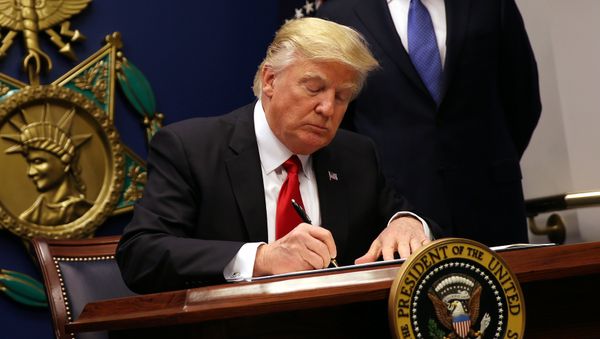 ABŞ prezidenti Donald Tramp - Sputnik Азербайджан