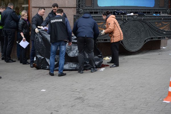Место убийства бывшего депутата Государственной думы РФ Дениса Вороненкова в Киеве - Sputnik Азербайджан