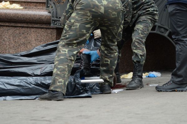 Место убийства бывшего депутата Государственной думы РФ Дениса Вороненкова в Киеве - Sputnik Азербайджан
