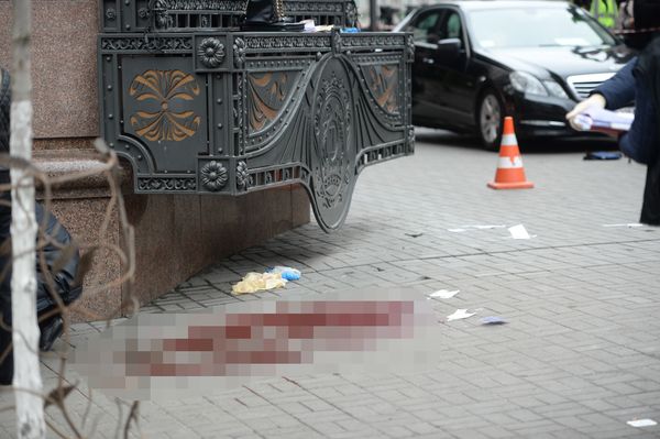 Место убийства бывшего депутата Государственной думы РФ Дениса Вороненкова в Киеве - Sputnik Азербайджан