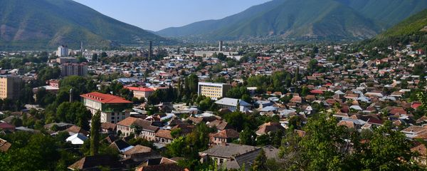 Вид на город Шеки, архивное фото - Sputnik Азербайджан
