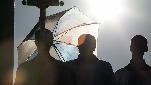 Католики в Будславе, фото из архива - Sputnik Азербайджан