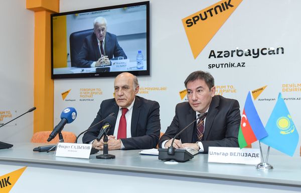 Видеомост Баку-Астана по итогам визита президента Казахстана - Sputnik Азербайджан