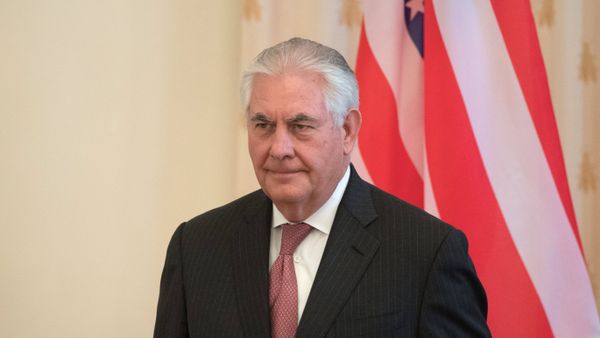 Государственный секретарь США Рекс Тиллерсон во время переговоров в Москве с министром иностранных дел РФ Сергеем Лавровым - Sputnik Азербайджан