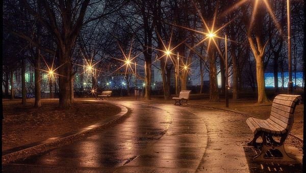 Вечерний парк, фото из архива - Sputnik Азербайджан