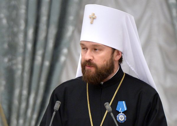 Председатель Отдела внешних церковных связей Московского патриархата, митрополит Волоколамский Илларион - Sputnik Азербайджан