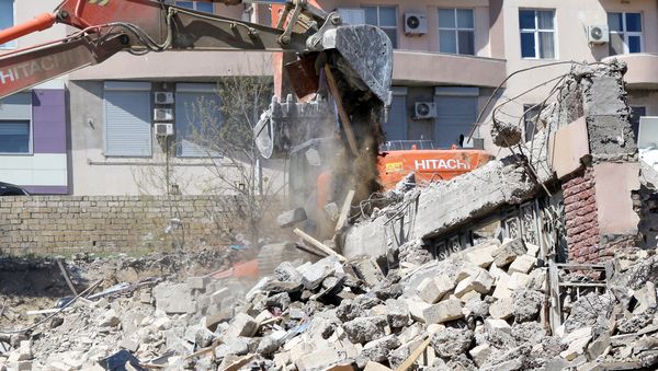 Снос домов, фото из архива - Sputnik Азербайджан