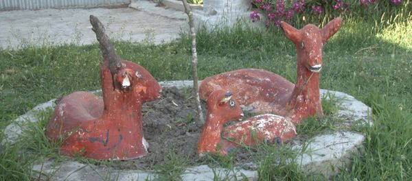 Mirsiyab Abdullayevin düzəltdiyi heykəllər - Sputnik Азербайджан