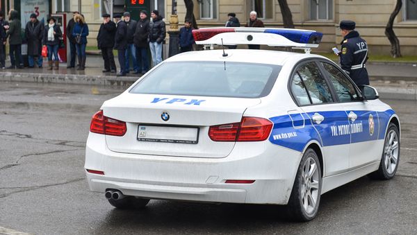 Автомобиль дорожно-патрульной службы в Баку, фото из архива - Sputnik Азербайджан