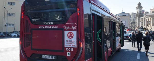 Автобус ООО BakuBus, фото из архива - Sputnik Азербайджан