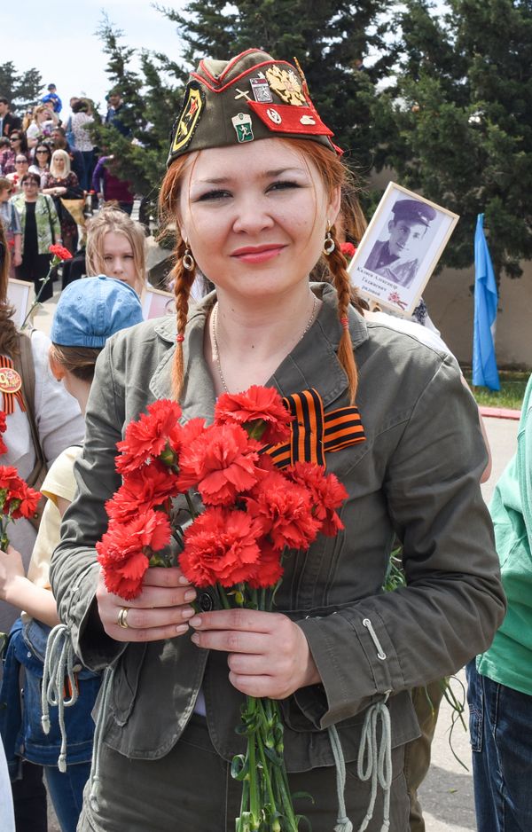 В Баку прошла акция Бессмертный полк, посвященная 72-й годовщине победы во Второй мировой войне - Sputnik Азербайджан