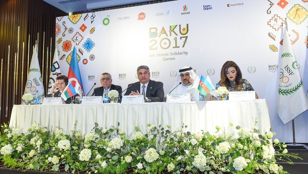 İslam oyunları Baku2017 mətbuat konfransı - Sputnik Азербайджан