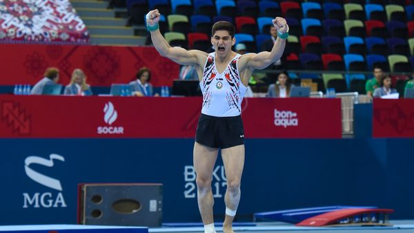 Мурад Агарзаев — обладатель первого места на соревнованиях IV Игр исламской солидарности - Sputnik Азербайджан