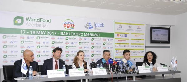 Пресс-конференция 23-я Азербайджанская Международная Выставка Пищевая Промышленность - Sputnik Азербайджан