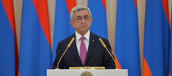 Президент Армении Серж Саргсян - Sputnik Азербайджан