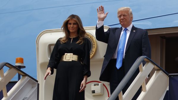 Президент США Дональд Трамп прибыл в Саудовскую Аравию - Sputnik Азербайджан