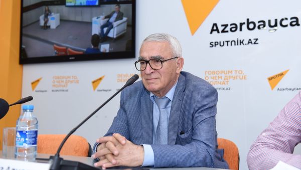 Член Союза писателей Азербайджана Чингиз Алиоглу - Sputnik Азербайджан