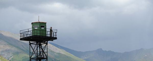 Пограничная вышка наблюдения, фото из архива - Sputnik Азербайджан