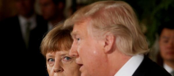 Канцлер Германии Ангела Меркель и президент США Дональд Трамп, Вашингтон, Белый дом, 17 марта 2017 года Канцлер Германии Ангела Меркель и президент США Дональд Трамп, Вашингтон, Белый дом, 17 марта 2017 года - Sputnik Азербайджан