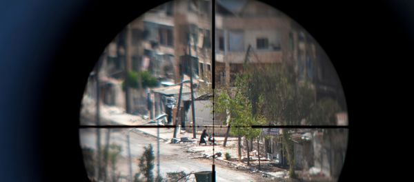 Прицел снайперской винтовки, фото из архива Прицел снайперской винтовки, фото из архива - Sputnik Азербайджан