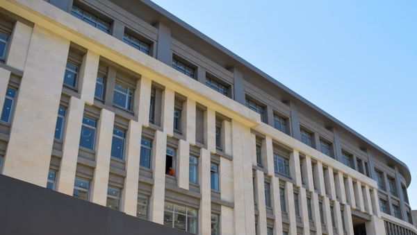 Строящееся здание школы №20 в Баку - Sputnik Азербайджан
