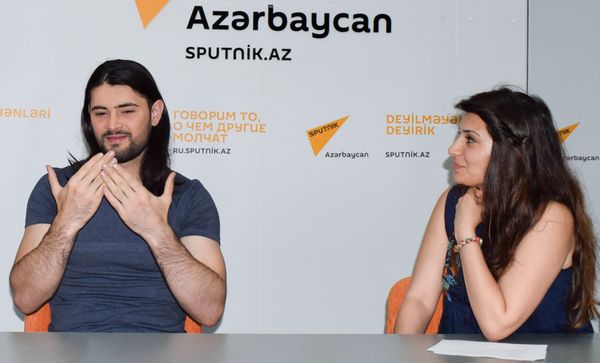 Халыг Мухаммедзаде во время интервью агентству Sputnik Азербайджан - Sputnik Азербайджан