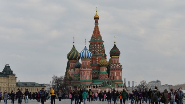 Покровский собор (храм Василия Блаженного) на Красной площади в Москве - Sputnik Азербайджан