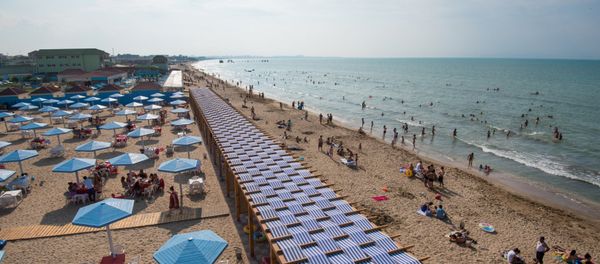 Золотые пляжи Каспия в Азербайджане - Sputnik Азербайджан