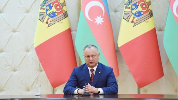 Президент Молдавии Игорь Додон - Sputnik Азербайджан