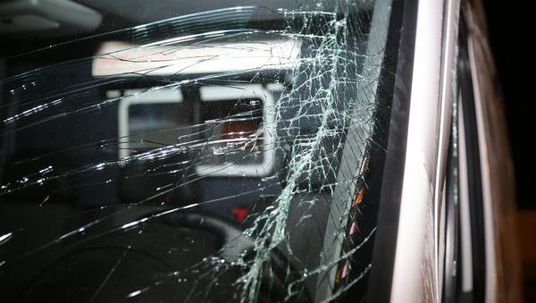 Автомобиль скорой помощи, попавший в ДТП - Sputnik Азербайджан