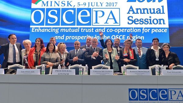 Сессия ПА ОБСЕ в Минске - Sputnik Азербайджан
