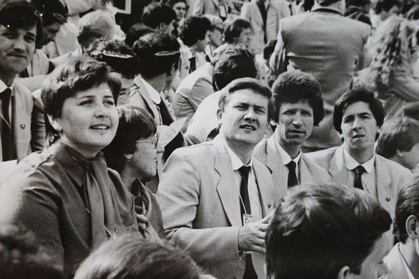 Ульяновская делегация на Всемирном Фестивале дружбы молодежи, Москва, 1985 год - Sputnik Азербайджан